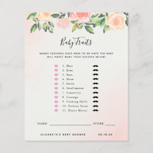 Baby Traits   Baby Shower Game