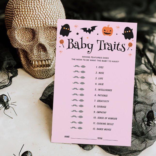  Baby Traits Halloween Witchy Baby Shower Game (Creator Uploaded)