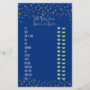 Baby Traits Little Star Baby Shower Game