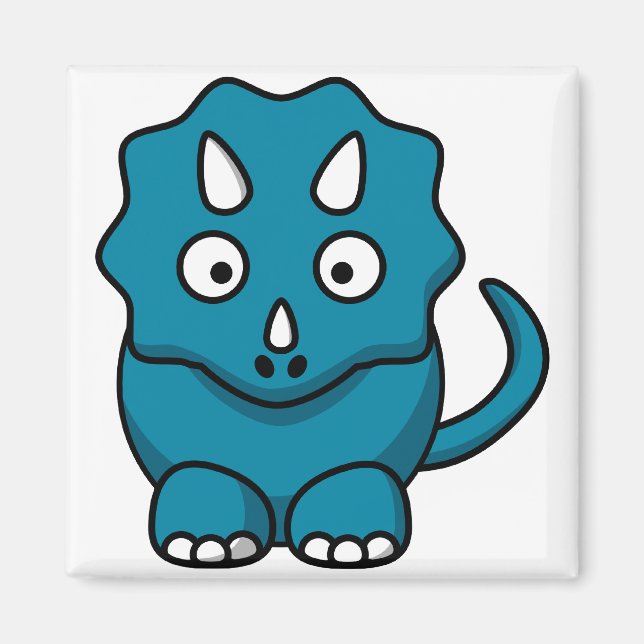 Baby Triceratops Magnet (Front)