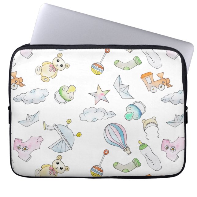 Baby Trinkets Laptop Sleeve (Front)
