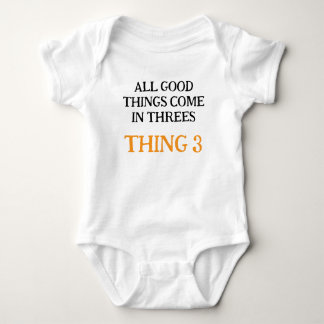 Baby Triplets, Funny Triplets Gift Idea, Neutral Bodysuit