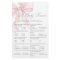 Baby trivia Script Pink Bow Baby shower game