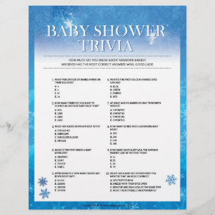 Baby Trivia [Snowy Blue] Custom Letterhead