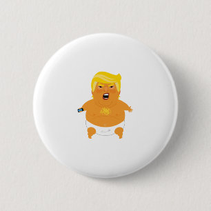 Baby Trump 6 Cm Round Badge