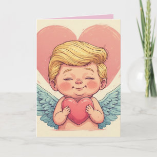 BABY TRUMP CUPID VALENTINE'S DAY GREETING CARD