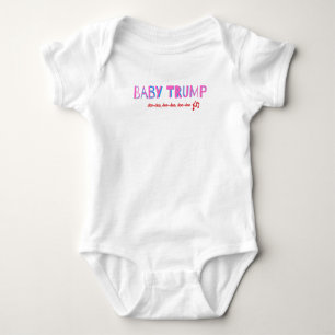 Baby Trump Snapsuit, Girls MAGA Infant Bodysuit