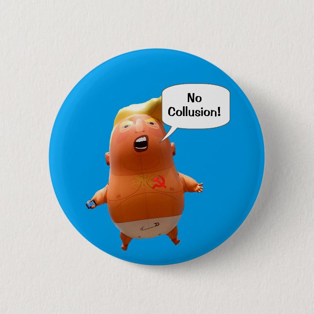 Baby Trump Speaks 6 Cm Round Badge (Front)