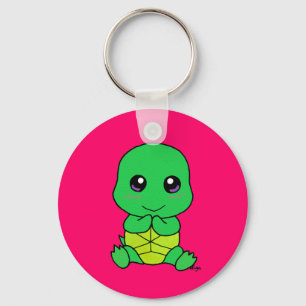 Baby turtle key ring