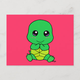 Baby turtle postcard