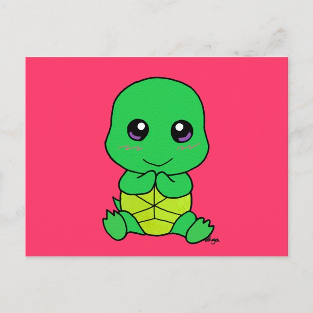 Baby turtle postcard (Front)
