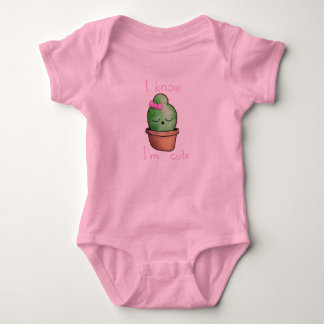 Baby Tutu Bodysuit, Pink cute cactus Bodysuit