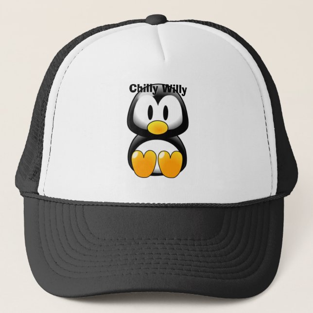 baby_tux_01, Chilly Willy Trucker Hat (Front)
