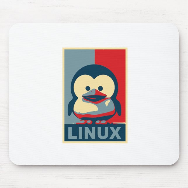 Baby Tux Linux Mouse Mat (Front)
