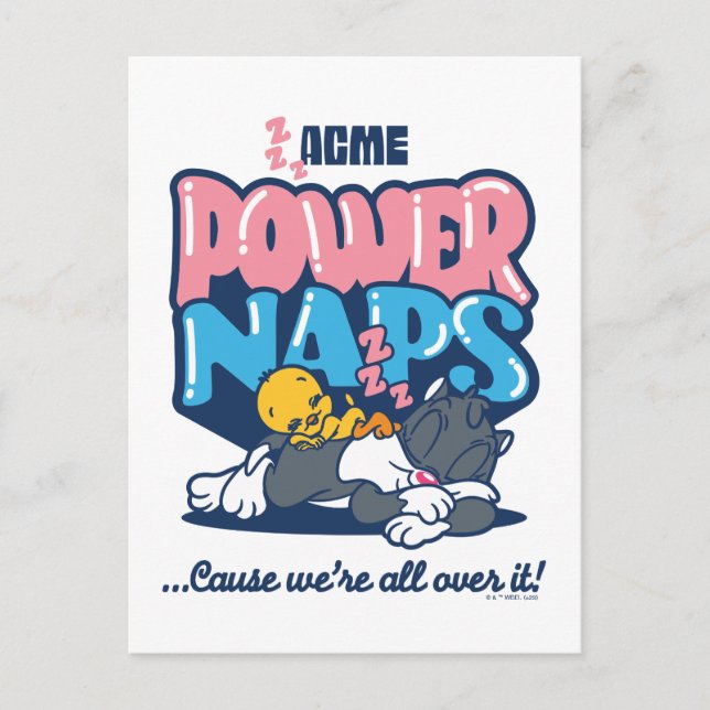 Baby TWEETY™ & SYLVESTER™ Power Naps Postcard (Front)
