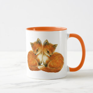 Baby Twin Foxes Mug