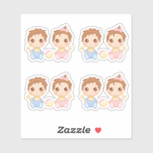 Baby Twins Boy and Girl Set of 4