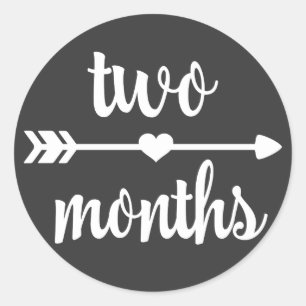 Baby Two Months Milestone Stickers
