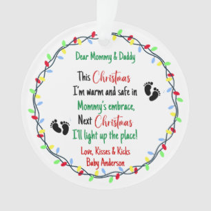 Baby Ultrasound New Parents   Ornament
