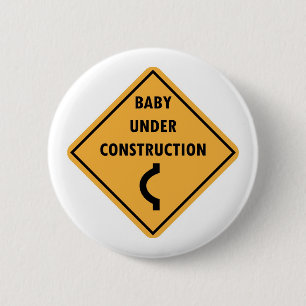 Baby Under Construction Button