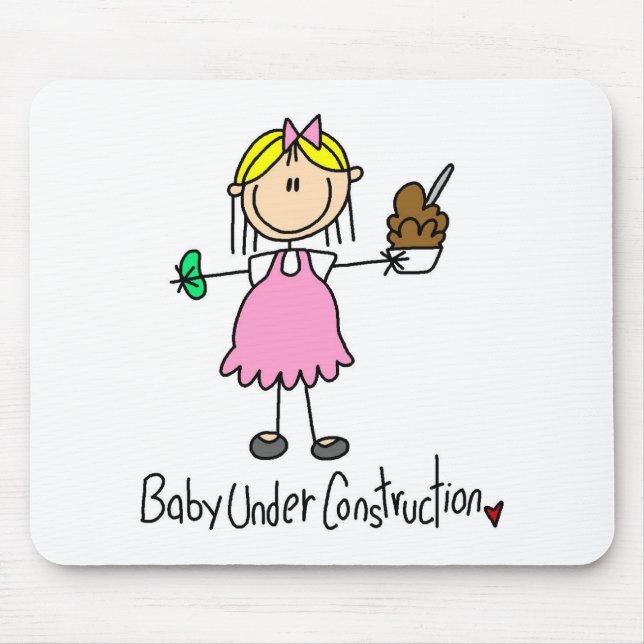Baby Under Construction Mousepad (Front)