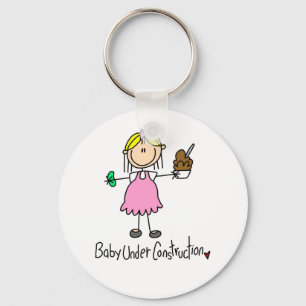 Baby Under Construction T-shirts and Gifts Key Ring