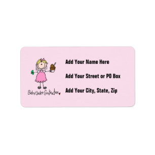 Baby Under Construction T-shirts and Gifts Label