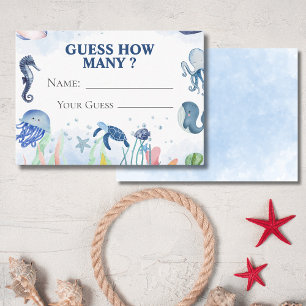 baby under The sea Guess How Many Game Card