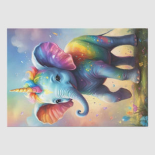 Baby Unicorn Elephant, Tissue Paper