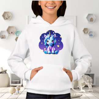 Baby Unicorn In PJ's Hoodie