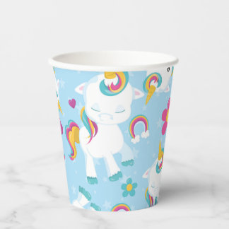 Baby Unicorn Paper Cups