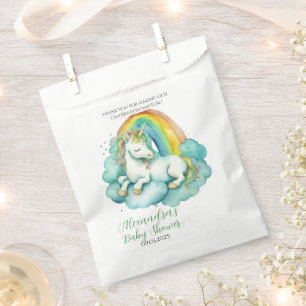 Baby Unicorn Thank You Gender Neutral Baby Shower Favour Bags