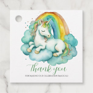 Baby Unicorn Unisex Baby Shower Thank You Favour Tags