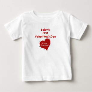 Baby Valentine I Love Grandpa T-shirt