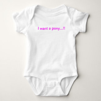 Baby vest "i want a pony" bodysuit