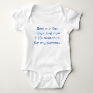 Baby vest with slogan bodysuit