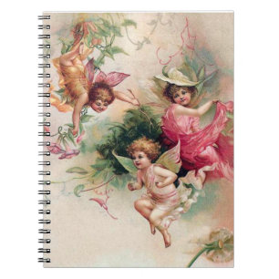 Baby Vintage Cherub Fairy's Notebook
