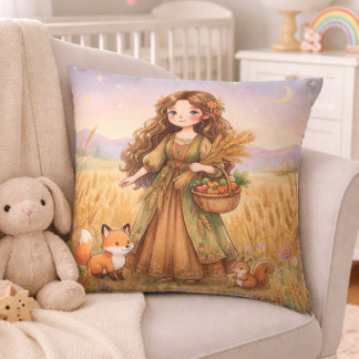 Baby Virgo Zodiac Nursery Kids Cushion