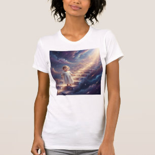 Baby Walking Up Stairs Into the Universe Love T-Shirt