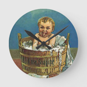Baby Wash Room Clock