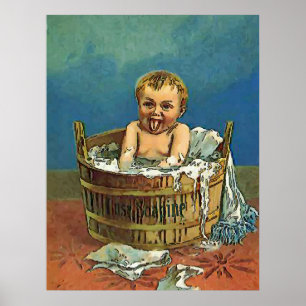 Baby Wash Room Poster