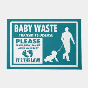BABY WASTE - Courtesy Notice Doormat