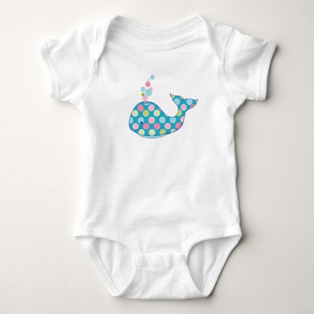 Baby Whale BUBBLES  Bodysuit (Front)