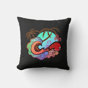 Baby Whale Surfer Cushion