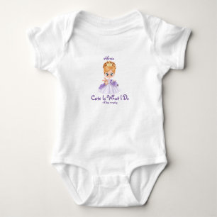 Baby white and purple bodysuit t-shirt