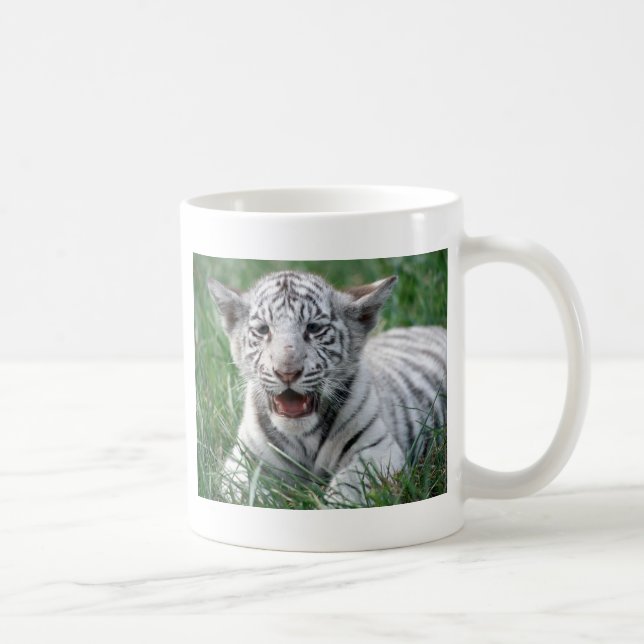 Baby White Tiger Coffee Mug (Right)