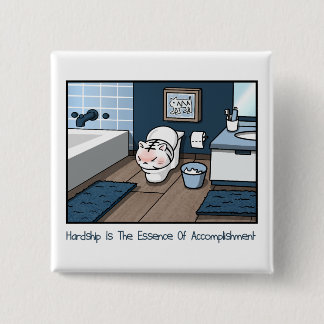 Baby White Tiger Hardship Badge Funny Cartoon Cat