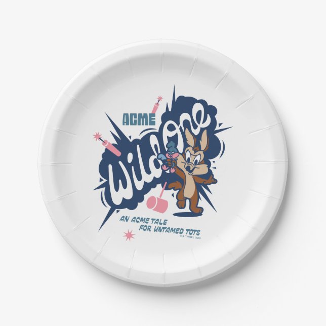 Baby WILE E. COYOTE™ - Wild One Paper Plate (Front)