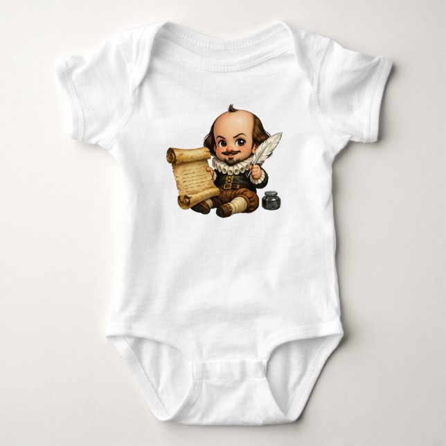 Baby William Shakespeare Mischievious Bodysuit (Front)