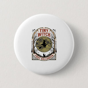 Baby Witch Halloween Shirt for First Spooky Season 6 Cm Round Badge